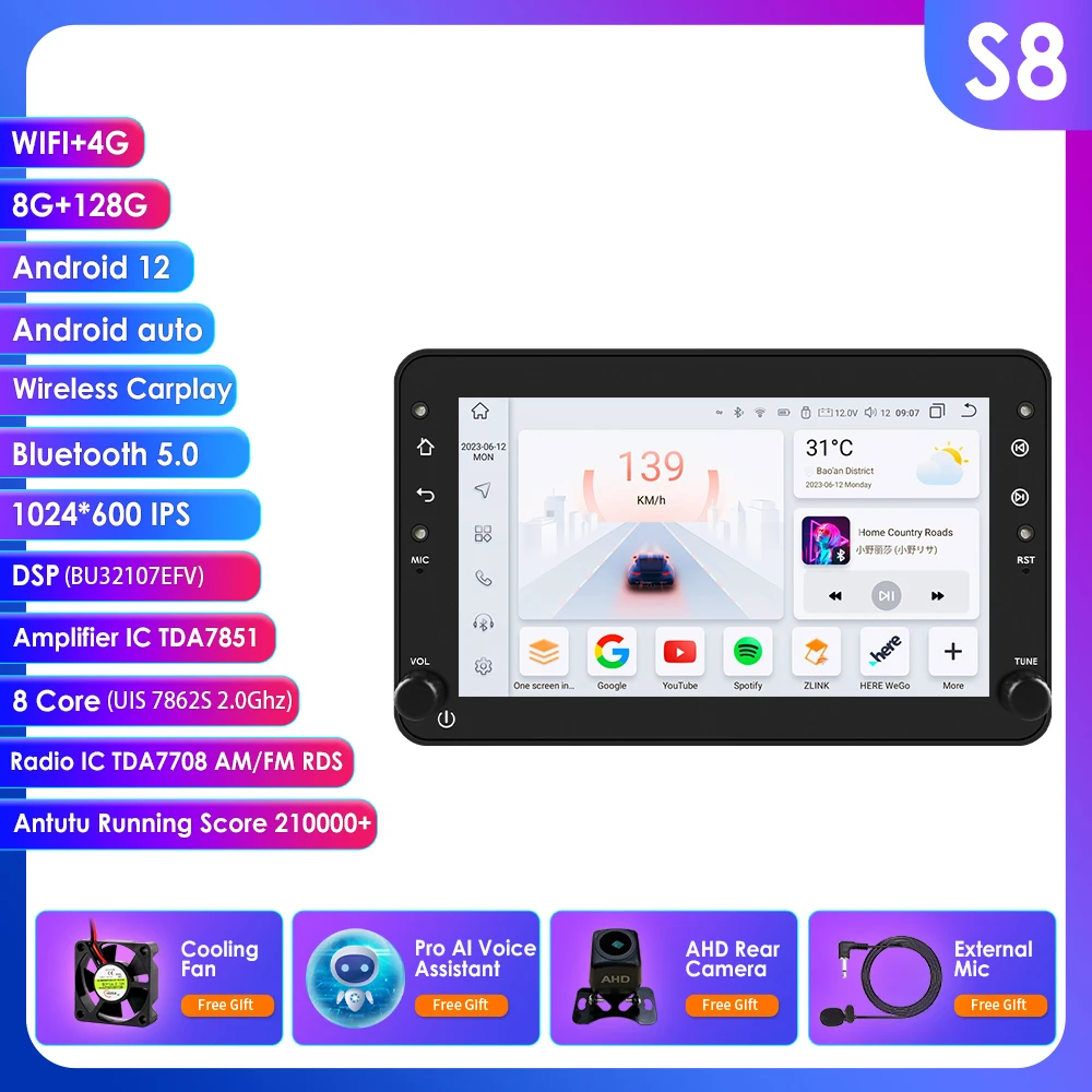 Android Autoradio voor Alfa Romeo 159 Brera Spider Sportwagon Autoradio Multimedia Scherm Carplay Speler 1Din 6115 GPS WIFI DSP - afbeelding 1