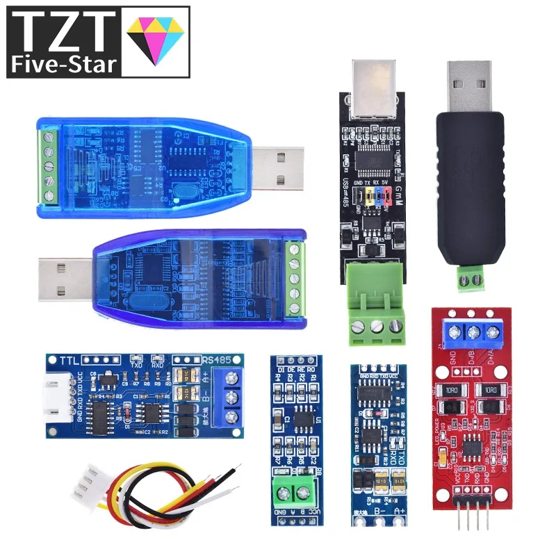 TTL Turn To RS485 Module Hardware Automatic Flow control module Serial UART level mutual conversion power supply module 3.3V 5V