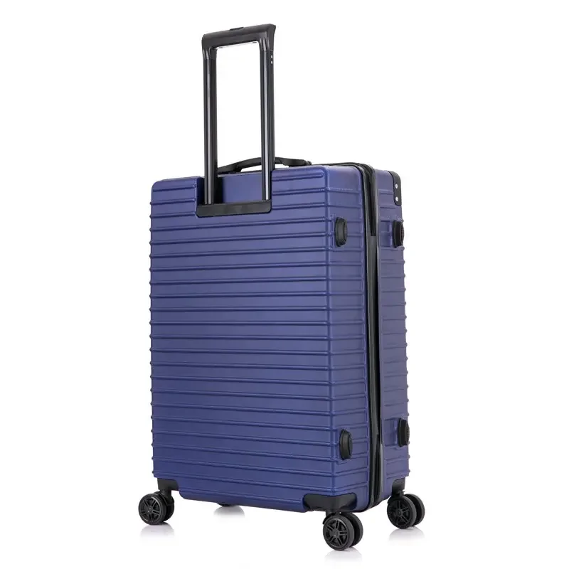 Bagagem Spinner Leve, Durável e Confiável, Fácil Viagem, Médio Azul, Novo, 24"