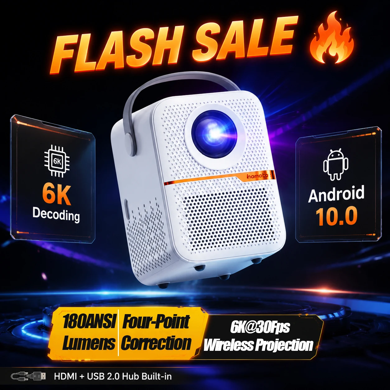 Smart Home Video - LINGLAN P10 Smart LED Projector Native