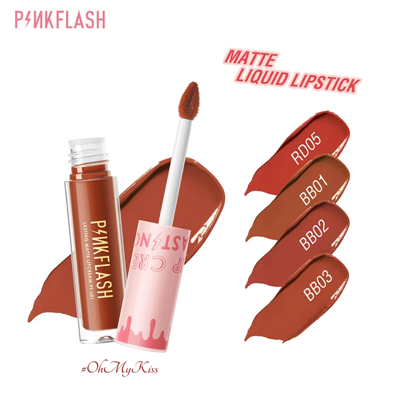 Pinkflash Matte Finish Matte Moisturizing Transfer-proof Liquid Lip Stain Bestselling Lip Color Hottest Lip Trend Long-lasting