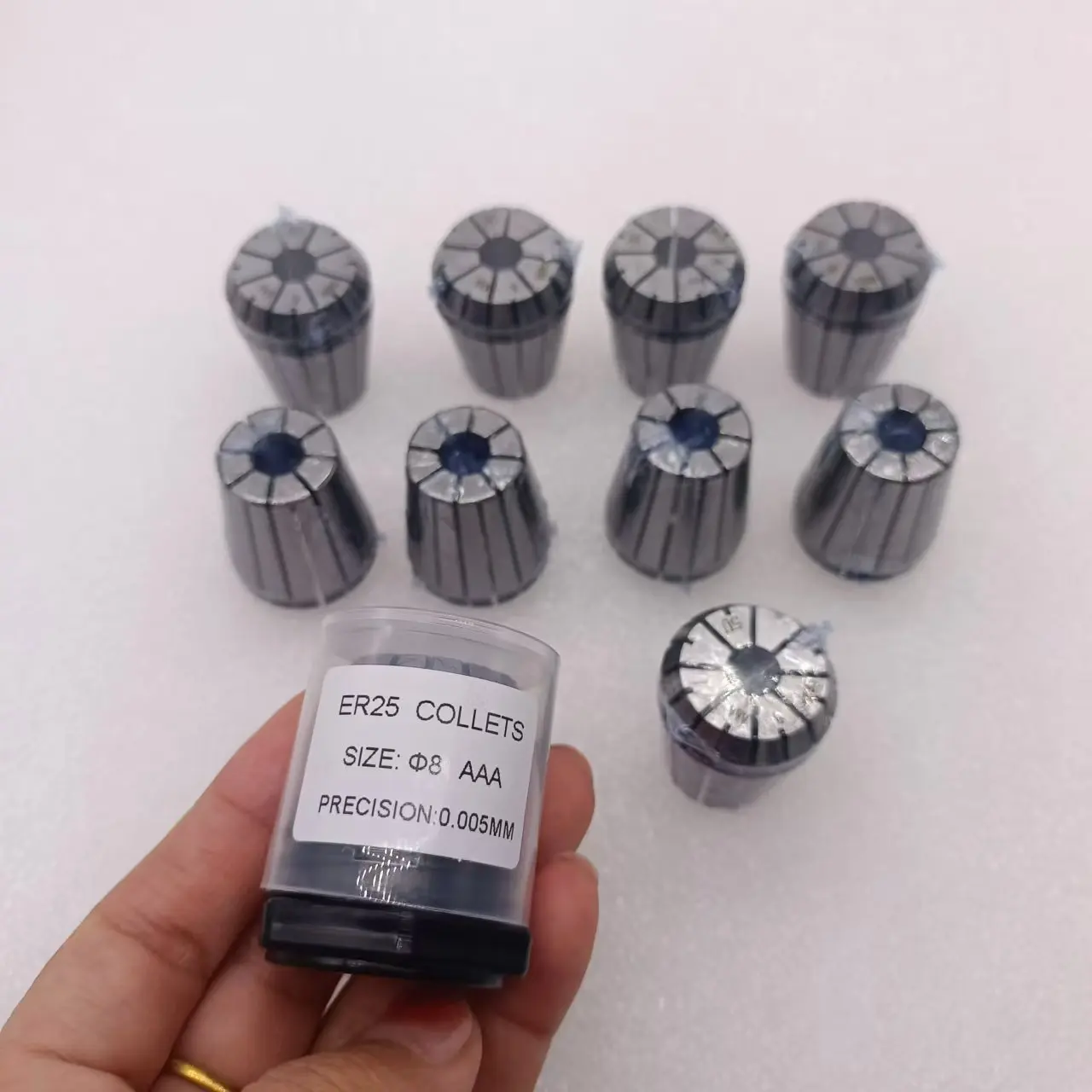 

ER Collet Set ER11 ER16 ER20 ER25 ER32 ER40 High Precision 0.005mm 3A Tools Holder Clamping ER Spring Collets Chuck ER25 ER20
