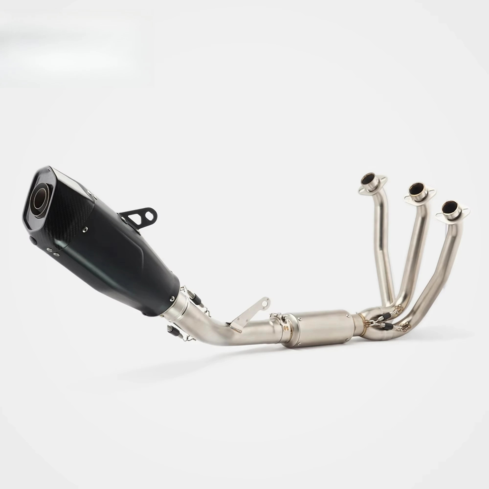 For 675SR Carbon Fiber Stainless Steel Full Side-Exit Exhaust Precision Welding Sportbike Racing Replacement 2024-2025 Model