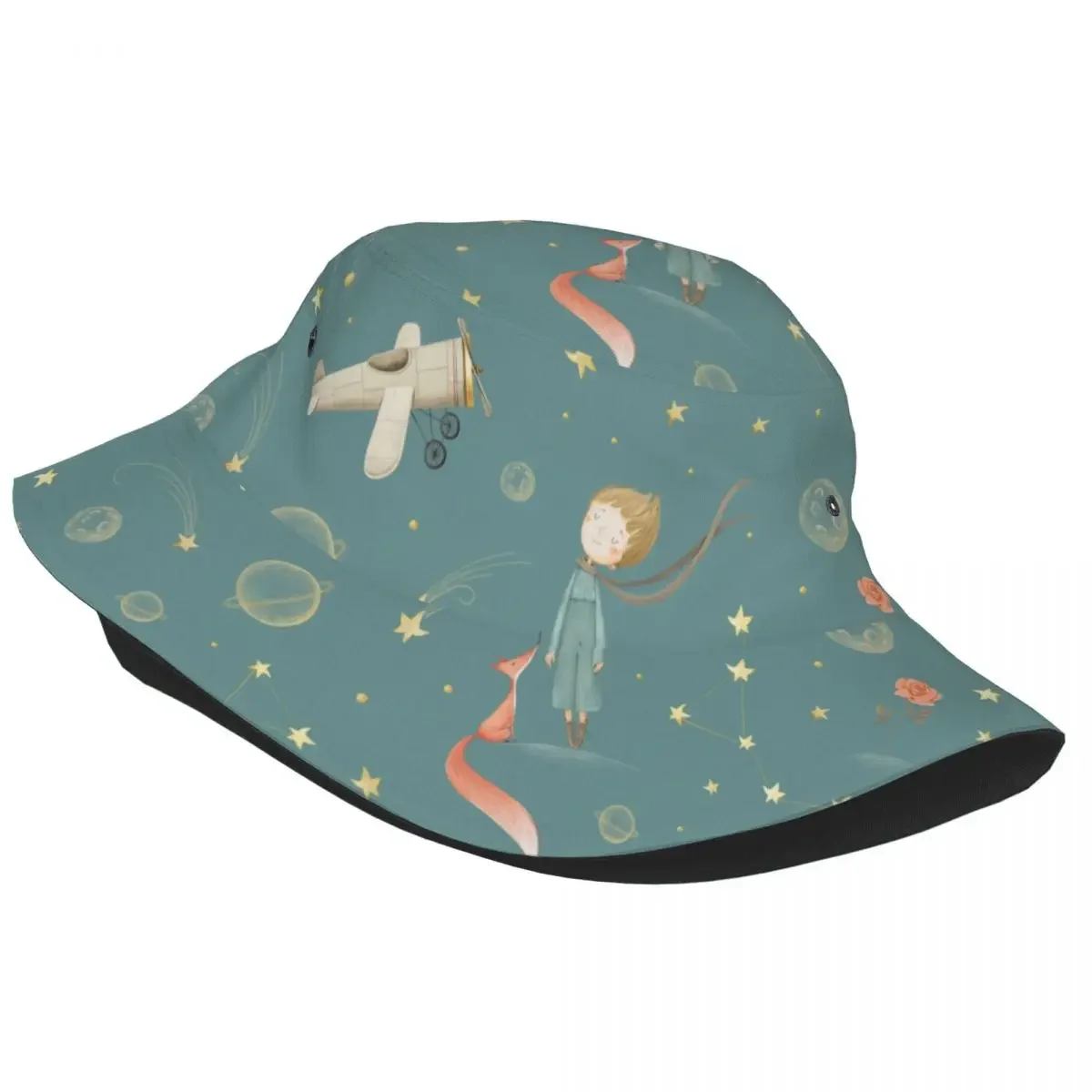 Unisex Bucket Hat The Little Prince Summer Beach Vacation Getaway Headwear Lightweight Hiking Fishing Hat Bob Hat Birthday Gift