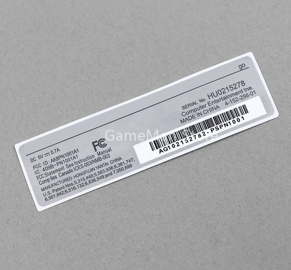 PSP GO 게임 콘솔용 교체 스티커, 쉘 후면 커버 케이스 스티커 라벨, 10 개