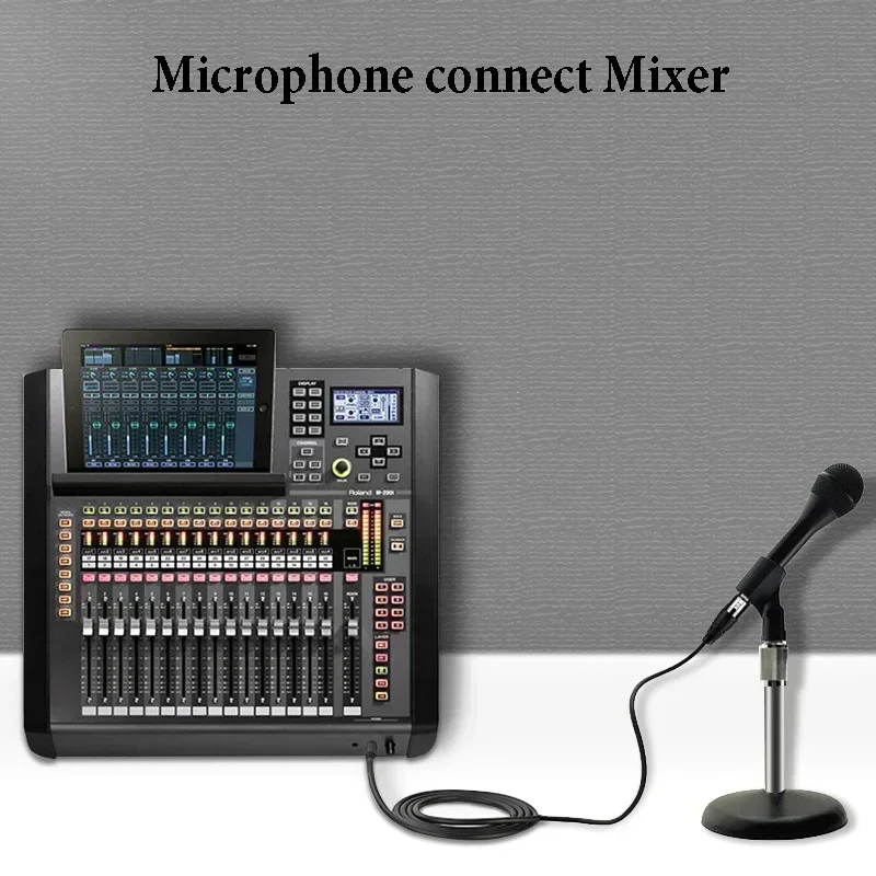 TRS macho para XLR macho áudio estéreo microfone cabo, equilibrado Speaker Mic cabo, 6.5mm, 1/4 \