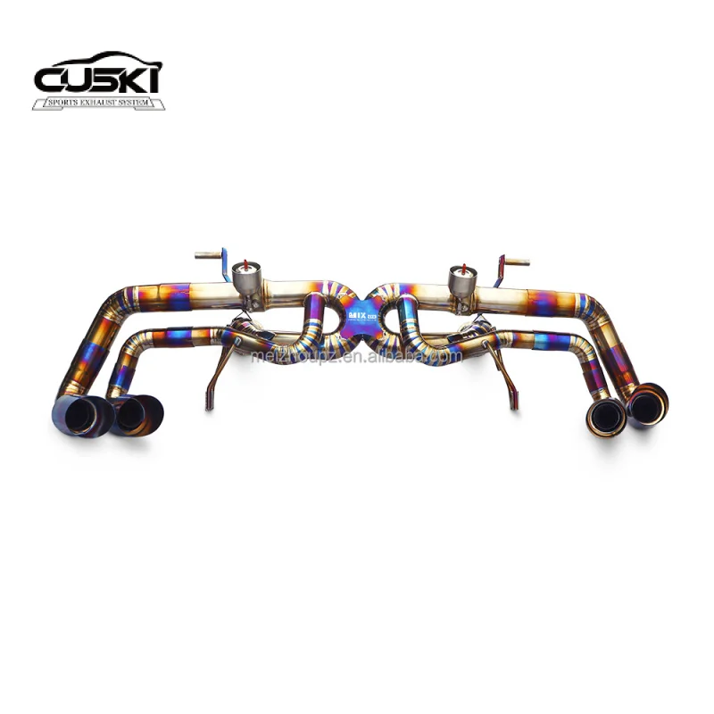 Titanium Alloy Cat-back Exhaust for Lamborghini Huracan 5.2 LP580 LP610 2014-2023 Muffler Pipe OEM Car Exhaust Power Upgrade