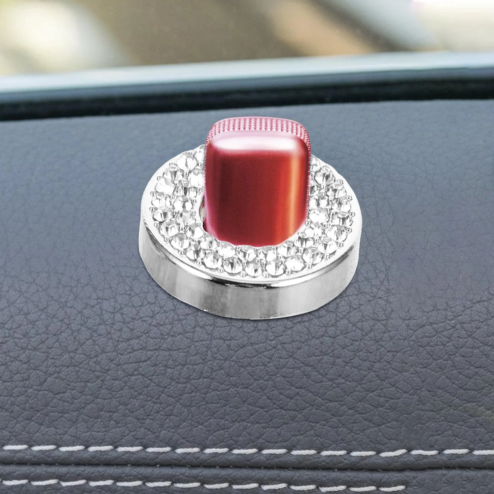 

4Pcs Door Lock Cover Protector Car Interior Decorations Durable Glossy Inlays Easy Installation Scratch Resistant