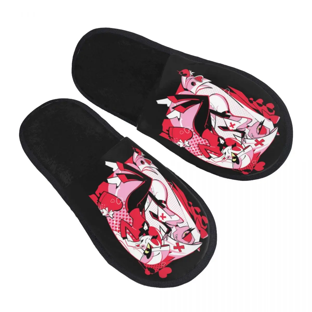 Custom Hazbins TV Show Animation Hotel Soft Memory Foam House Slippers Women Comfy Warm Anti-Skid Slipper