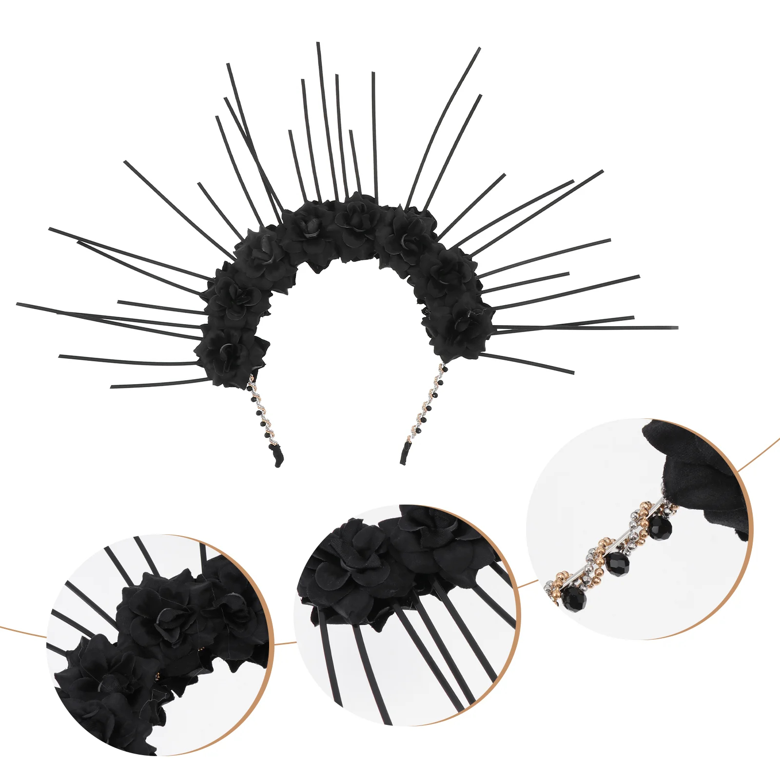 Zipper Headband Fashion Gothic Headdress Delicate Fancy Lolita Hairband Chic Style Metal Women