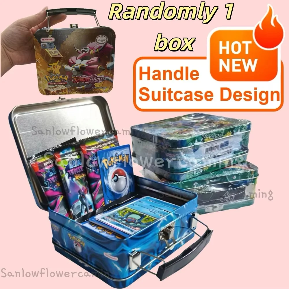 NUEVO Set de 68 Piezas de Cartas Coleccionables de Pokémon Pikachu en Caja Metálica, Tempestad Plateada, para Niños y Fans del Anime