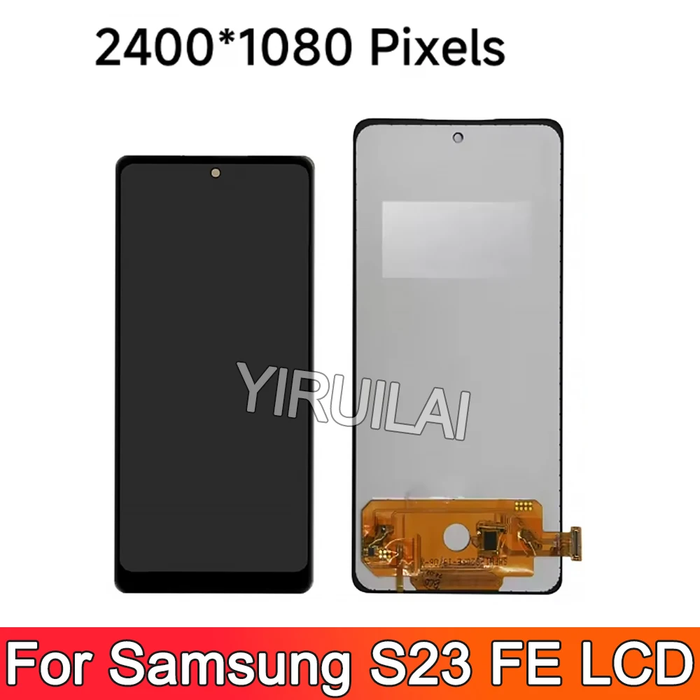 100% test Voor Samsung S23 FE Lcd Touch Screen Digitizer voor Samsung S23 Fe S711B, S711B/DS, SM-S711U1, SM-S711W LCD