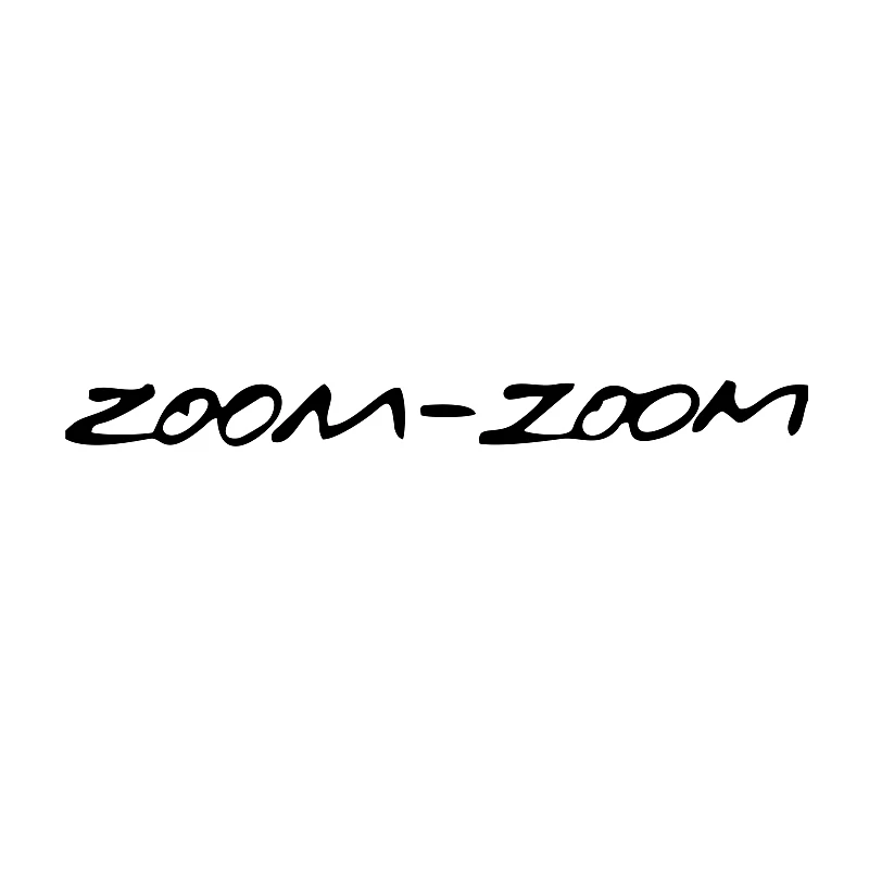 CS40096# Die-Cut Vinyl Decal Zoom Zoom Car Sticker Waterproof Auto Decors on Car Body Bumper Rear Window