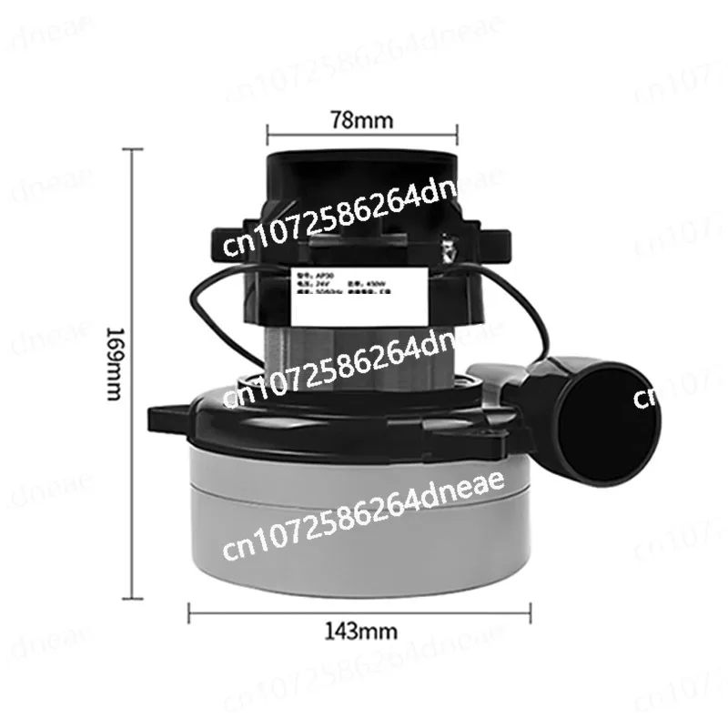 24Vacuum Cleaner Motor Motor Scrubber Parts Black Copper 24V Suction Machine Motor for Powering Vacuum