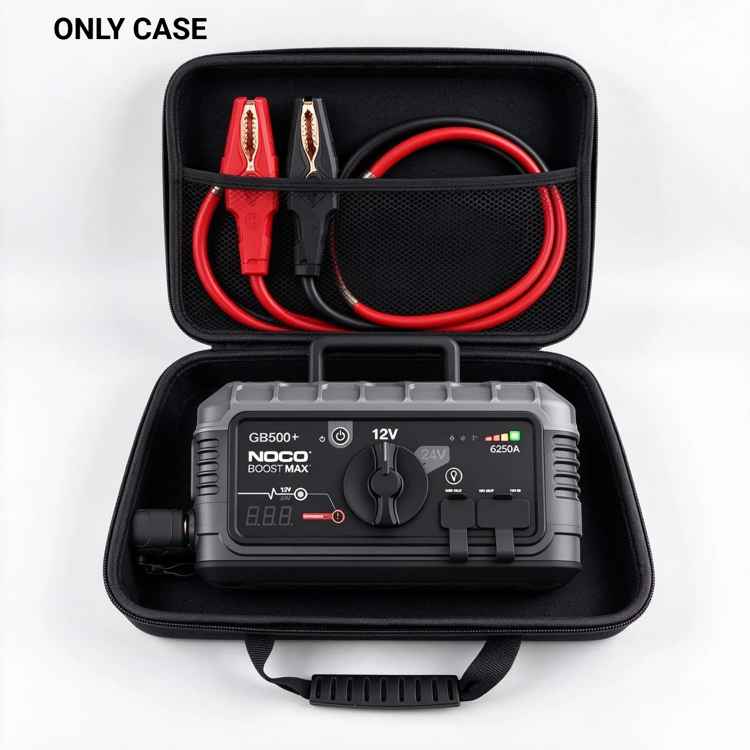 Portable Hard EVA Carrying Case for NOCO GB250+ GB251+ GB500+, Dust‑Proof Protective Storage Organizer for Car Jump Starter,