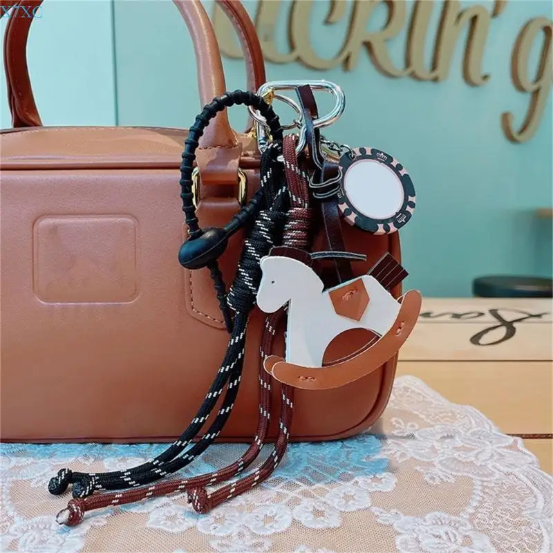 

X7XC Leather Horse Pendant For Keys And Bags Bag Charm Phone And Bag Accessories