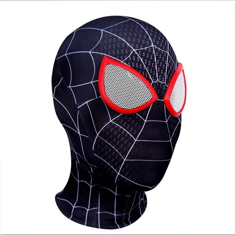 Maska Spidermana Superhero Miles Morales Peter Parker Spider Man Cosplay Maski Hełm Rekwizyty Kostium Halloween dla Mężczyzn Chłopców Dziewcząt