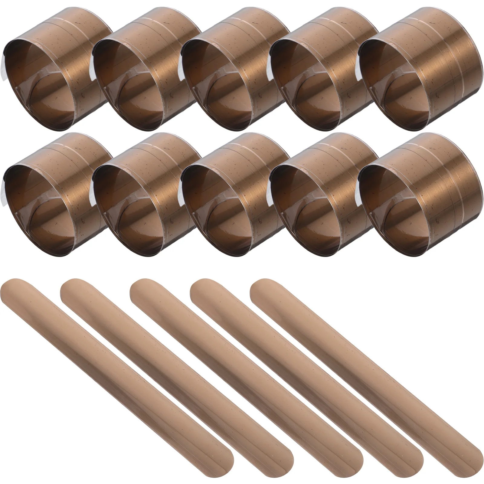 

50 pcs Slap Bracelet Steel Sheet For Kids Diy Blank Wristband Inserts Durable Metal Core Crafting Components Bulk Party Activity