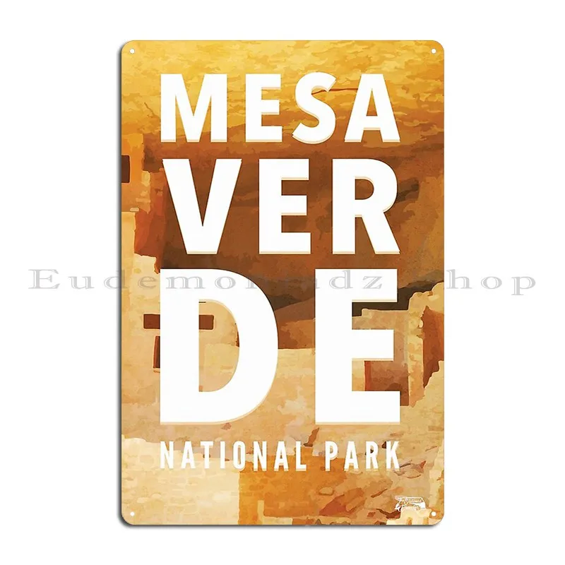 Mesa Verde National Park Metal Plaque Character Mural Create Cinema Kitchen Tin Sign Poster