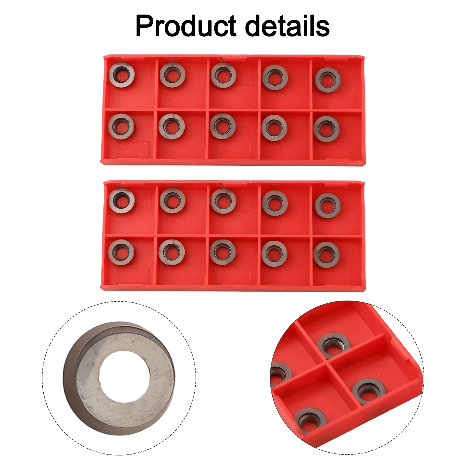 20pcs Carbide Insert Milling Insert RPMW1003M0 Lathe Insert Set For Lathe Milling Tool For Semi-finishing And Finishing