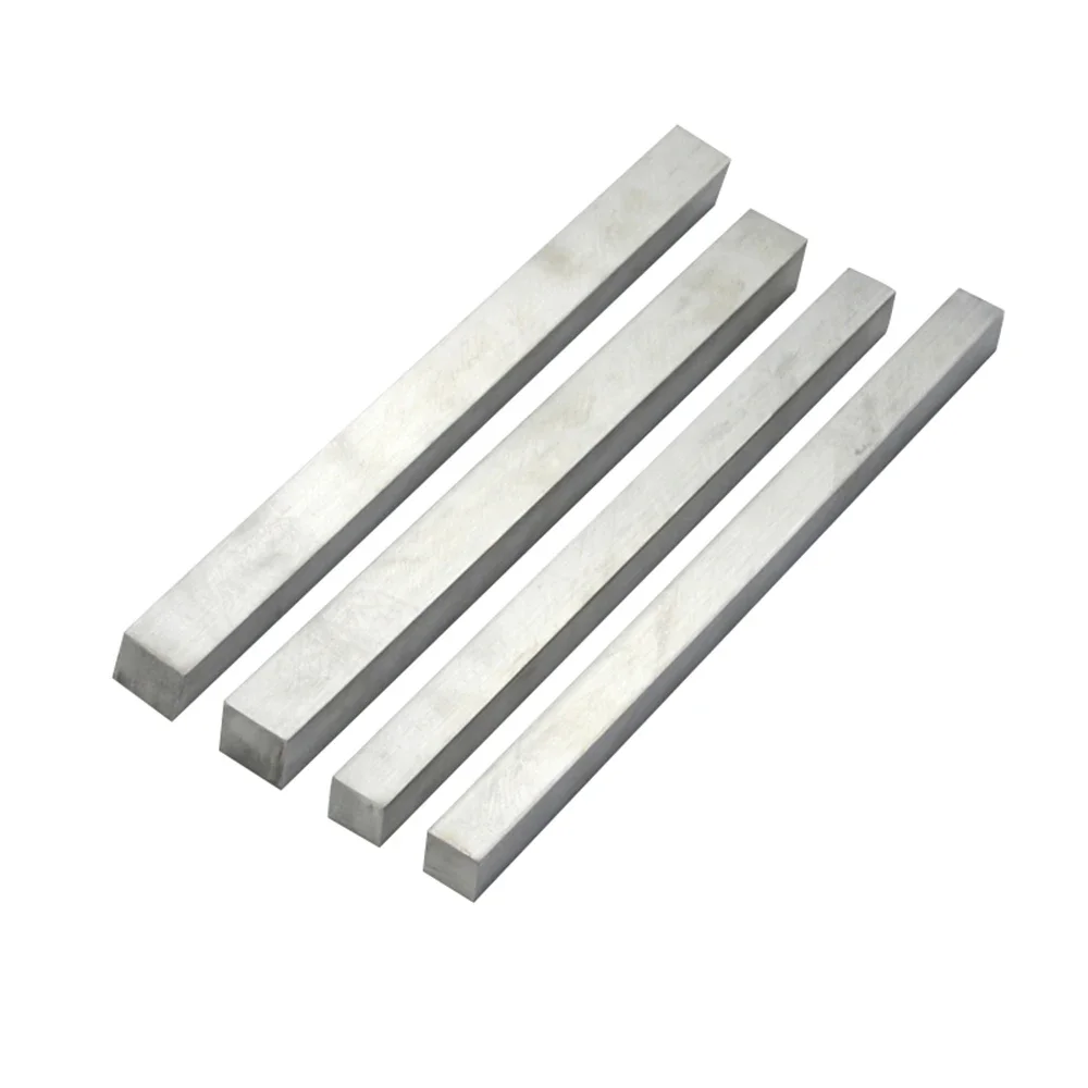 Barre Carrée en Acier Inoxydable 304, Dernière Longueur 100mm, 3mm, 4mm, 5mm, 6mm, 7mm, 8mm, 10mm, 12mm, 14mm, 16mm, 18mm