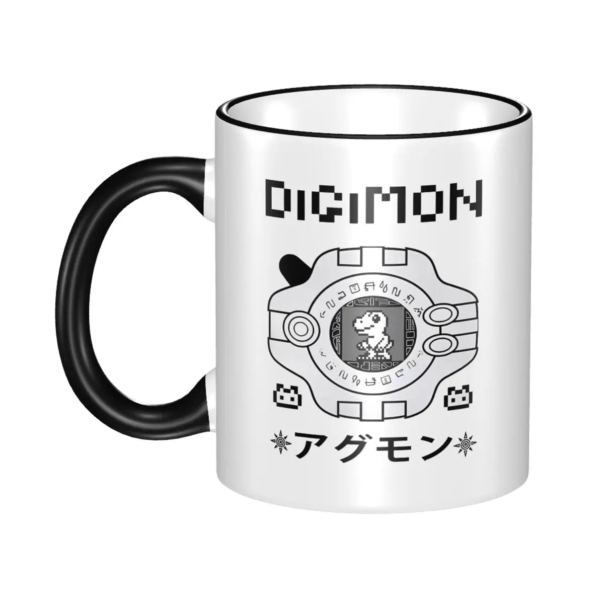 

Digimon Agumon Summer Top Aesthetic Gift Mug for Friends Cute Coffee Cup Present for Office