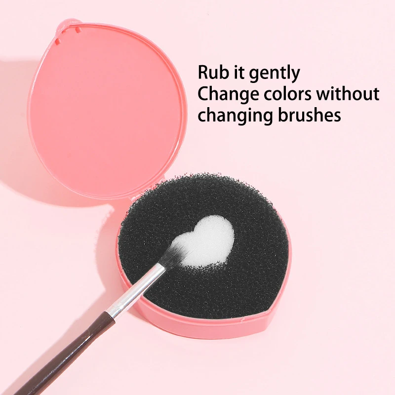 Makeup Brush Cleaning Sponge Multifunctional Plastic Leftover Powder Left In Cleaning Box Filter Makeup Tools Accessories