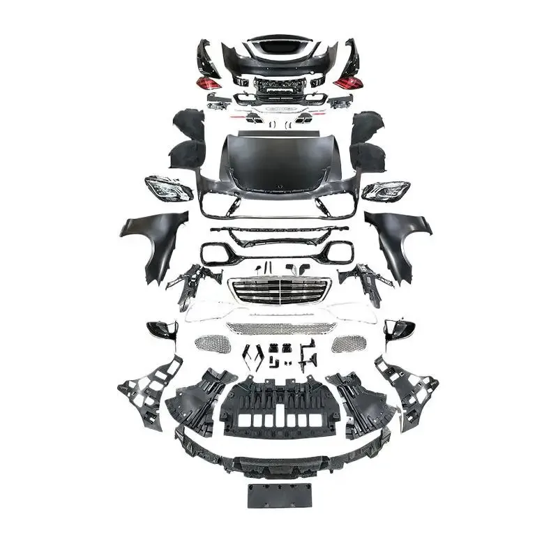 

Hot Sale Bodykit for S Class 2006-2013 W221 Facelift to W222 S63 Style Bumper Feeder Led Headlight S65 S450