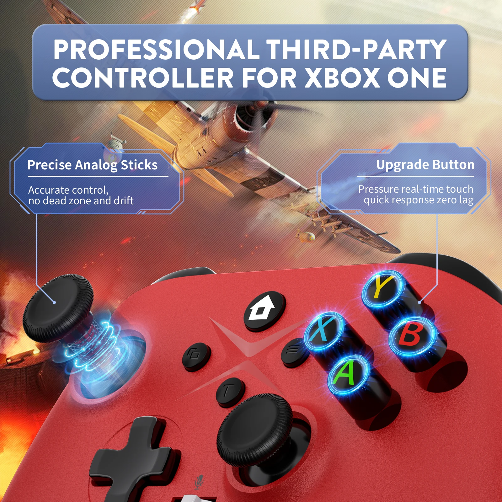 Xbox One/S/X Series X/S PC 게임패드용 무선 컨트롤러, Ios/Android 콘솔 컨트롤러 액세서리, 650mah 배터리 포함, 2.4g