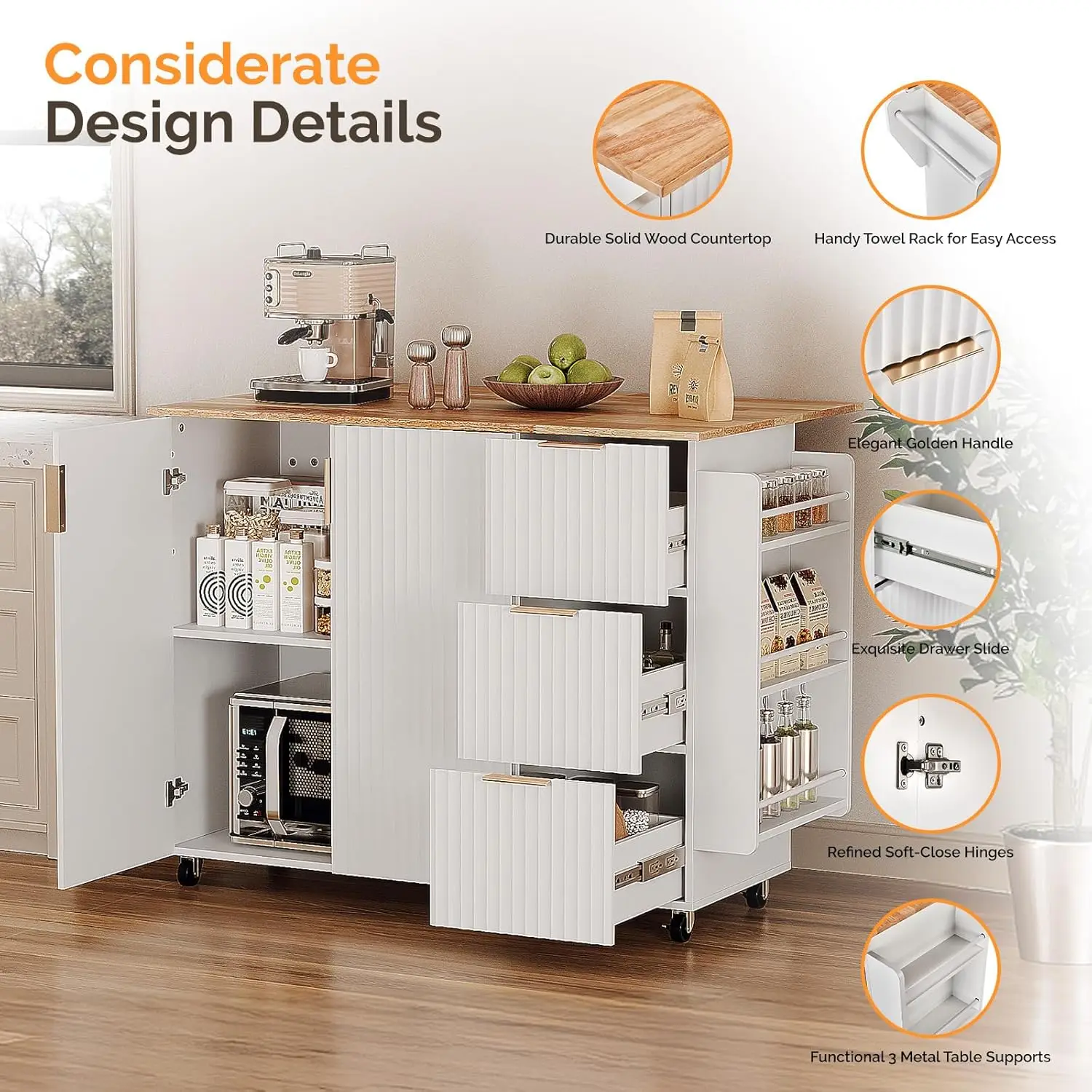 Thumbnail 4 - #7 Trending Kitchen Island Carts Right Now