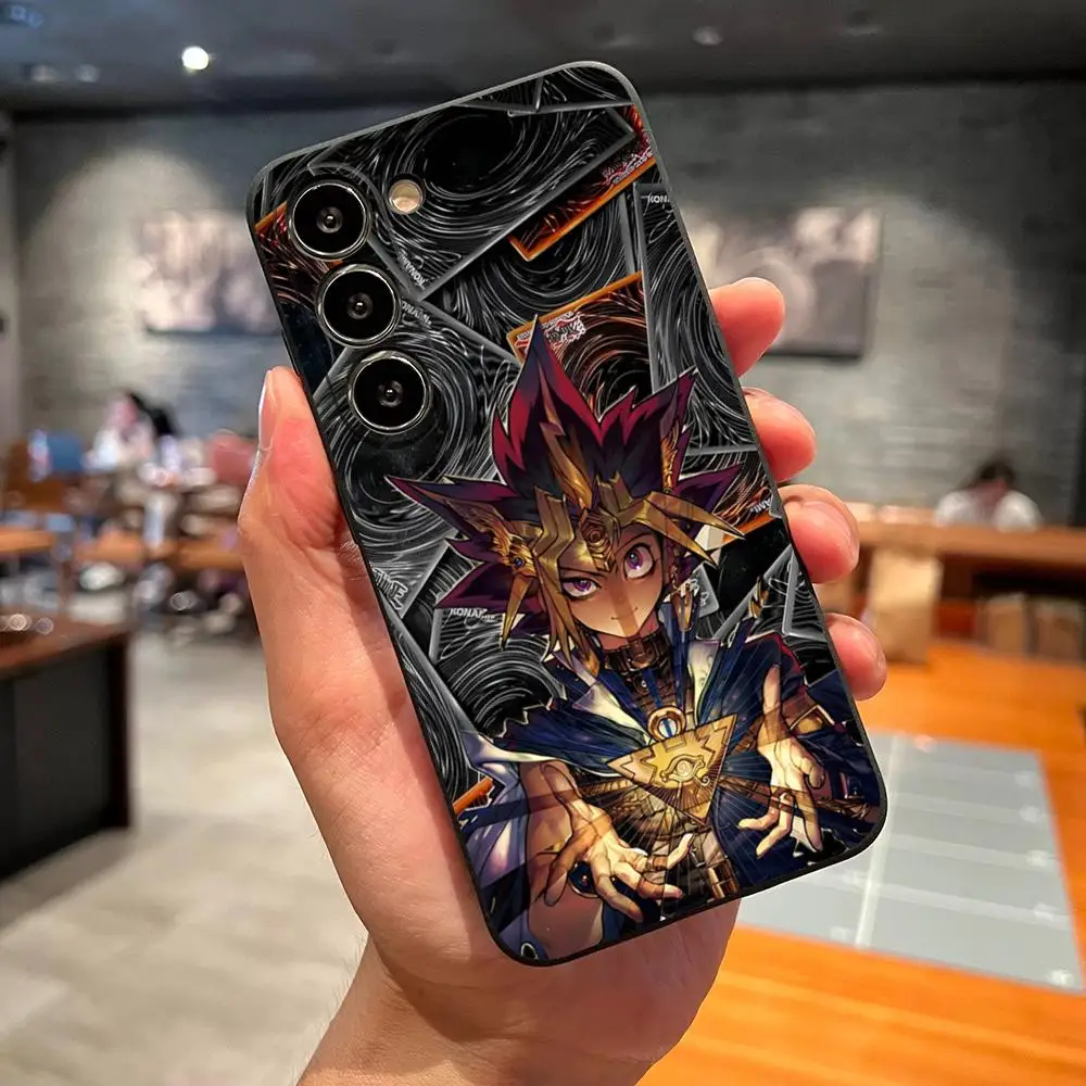 Yu-Gi-Oh! Karten-Handyhülle für Samsung S26 S25 Ultra S24 Fe S22 S23 S20 S21 Plus A54 A34 A24 A53 A16 Rückseiten-Cover