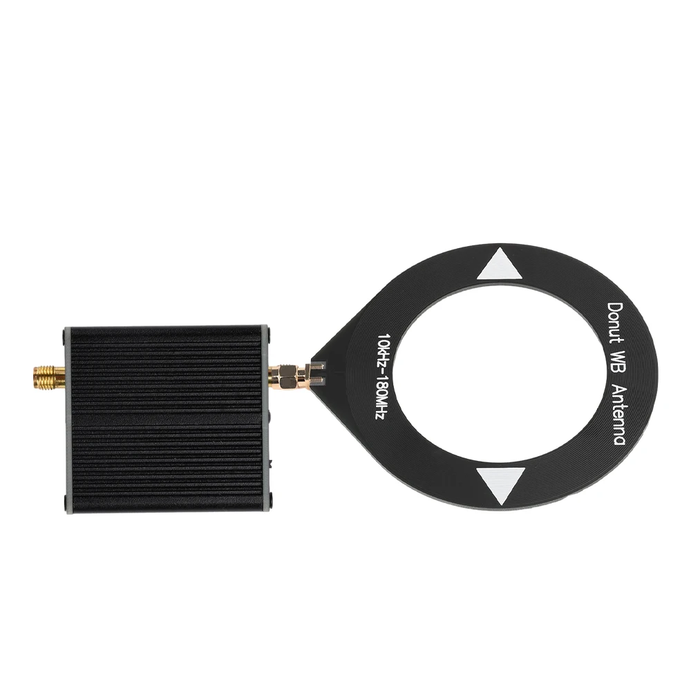 Type-C DC5V 10k-180MHz Receiving Antenna Low Impedance Converter with 10k-180MHz Donut WB Broadband Receiving Antenna