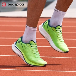 Baasploa hommes Jogging chaussures de sport plaque de carbone professionnel amorti baskets mâle extérieur respirant antidérapant chaussures de course