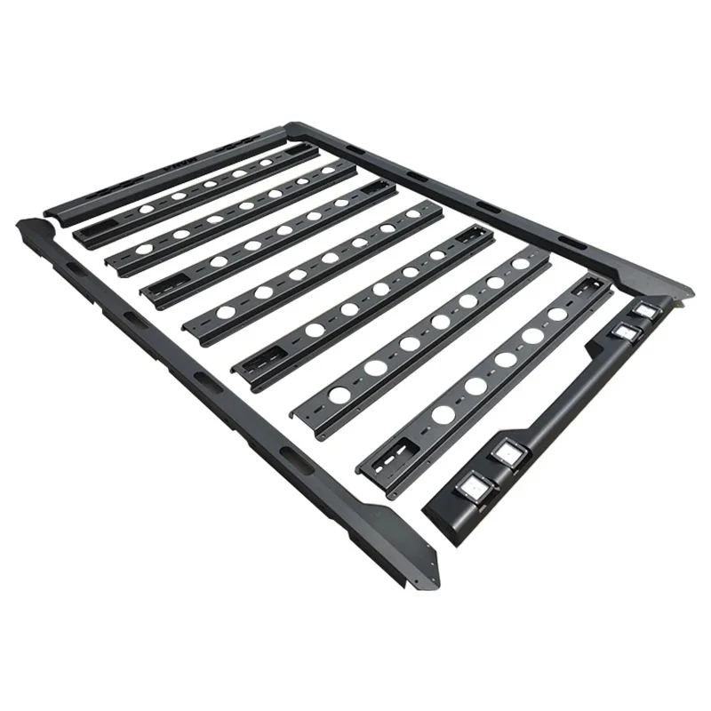 Auto Parts Off-Road Steel & Aluminum Roof Rack, Detachable Cargo Carrier for Various 4x4 Vehicles