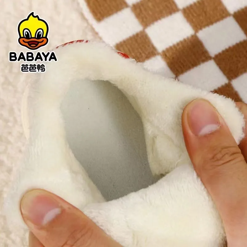 Babaya 2023 Winter New Children Cotton Shoes Plush Boys Shoes Girls Cotton Boots Warm Thickened Winter Shoes