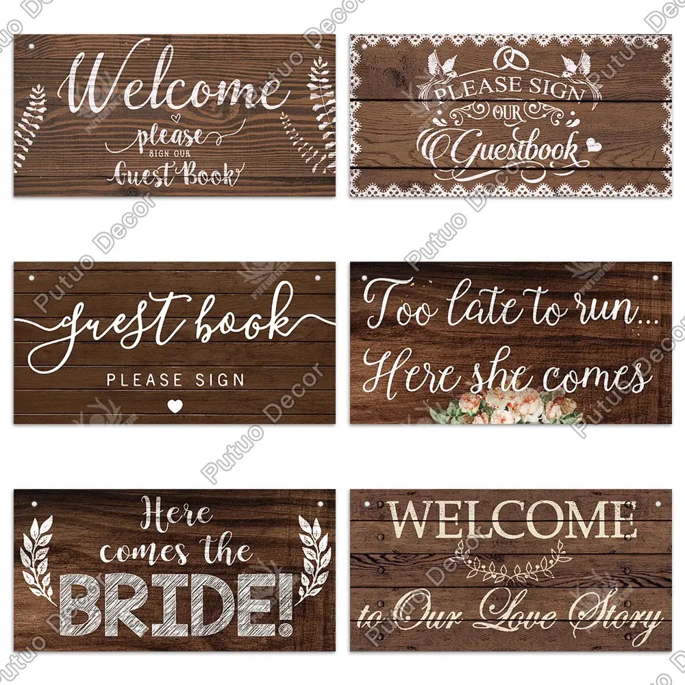 Putuo Decor-Wooden Hanging Plaque, Wedding Signs, Friendship Pendant, Souvenir Decoration, Welcome Wedding Blessing Decor