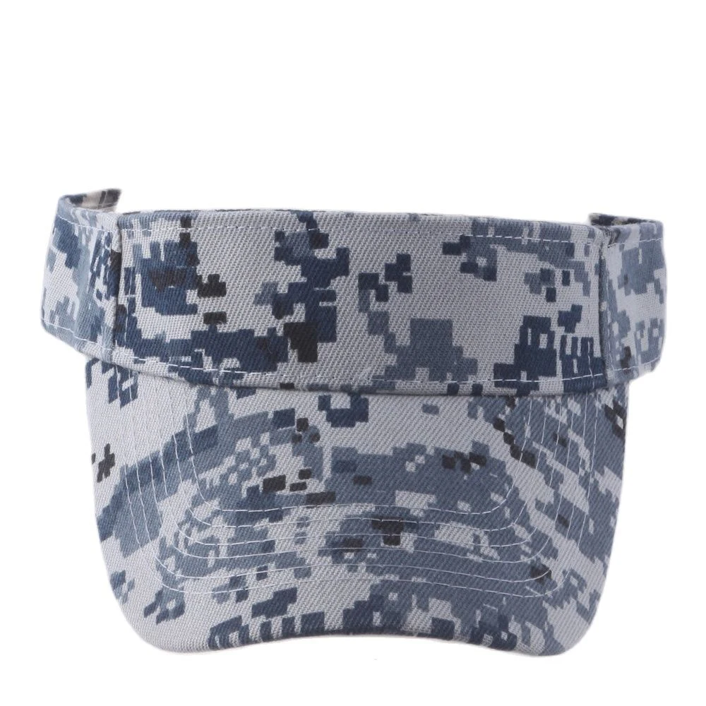 4 Colors Printed Digital Camo Visors for Men Outdoor Sun Visor Hat Camping Hiking Hunting