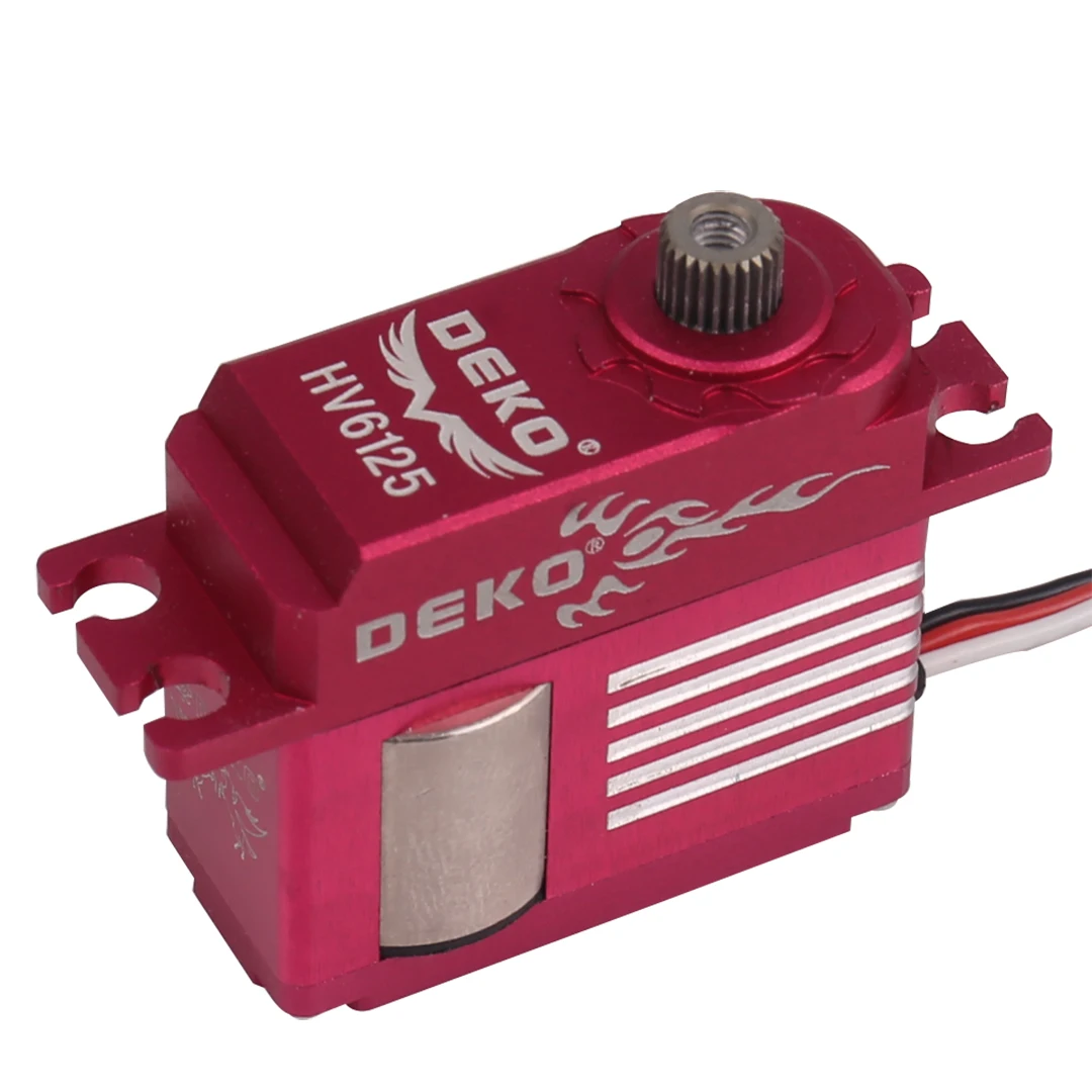 Servo de Metal medio DEKO HV6125 para helicóptero clase 450 500, Servo de cola de bloqueo de placa inclinada 70E, adecuado para aviones de ala fija