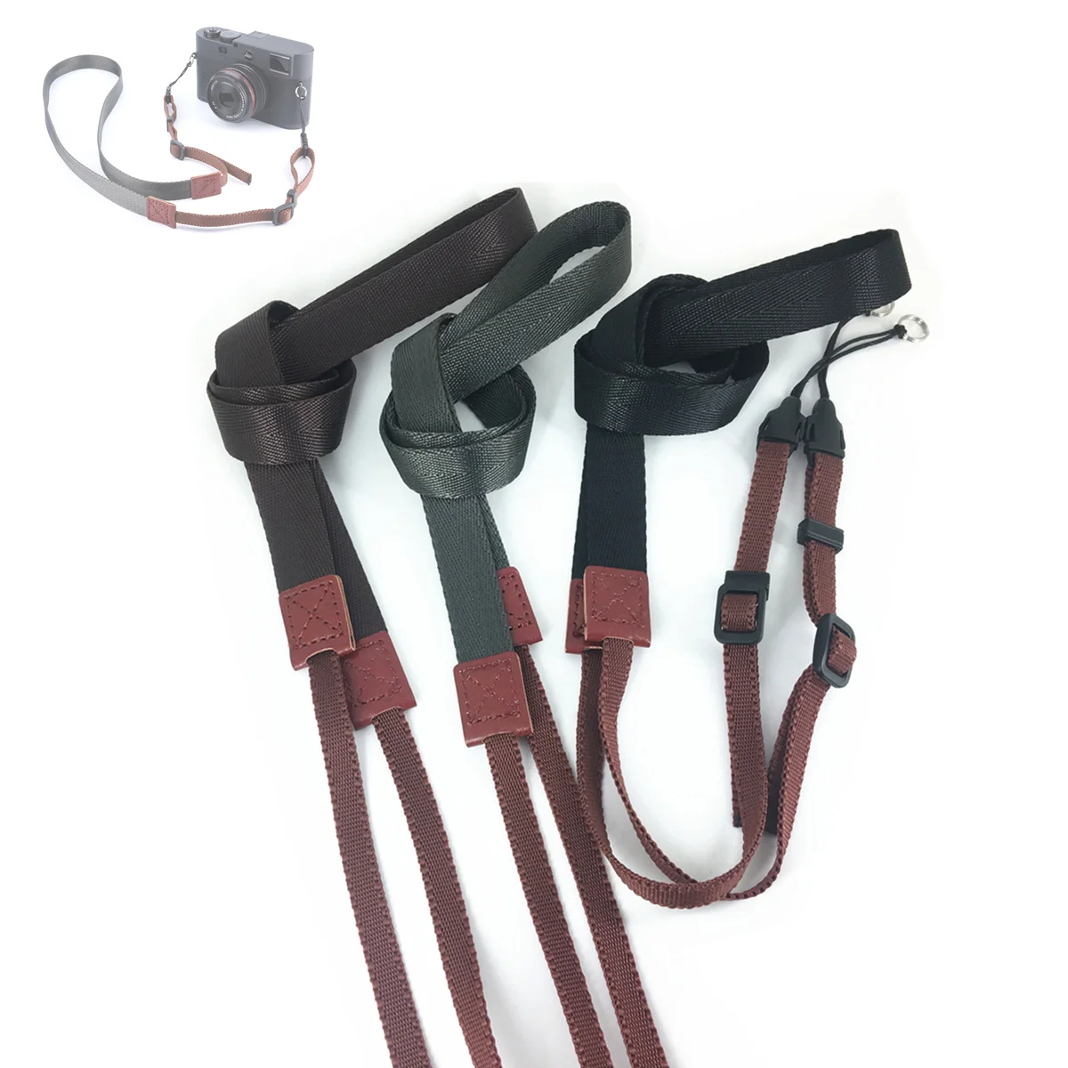 Простая нейлоновая Наплечная Шейная лямка для камеры Leica Fujifilm Olympus беззеркальная Nikon Canon Sony DSLR беззеркальная пленочная камера