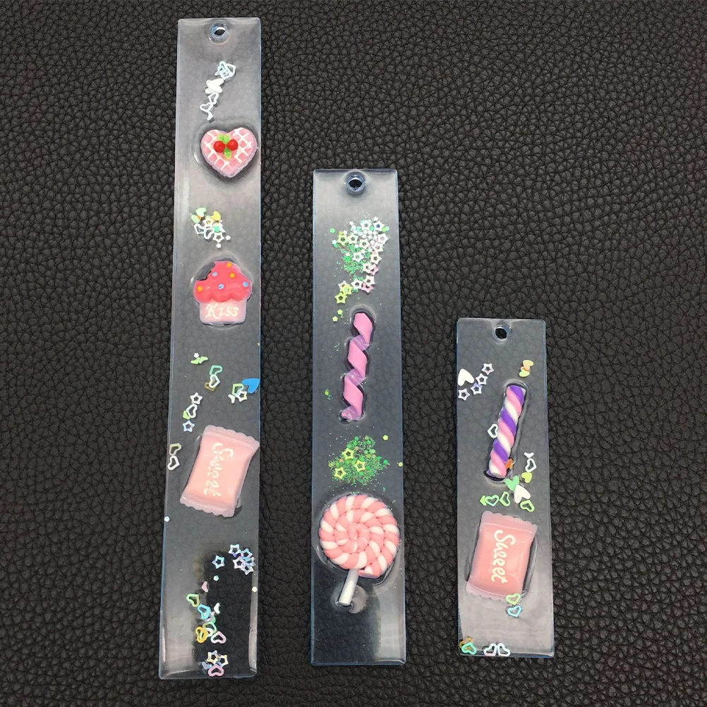 

6Pcs Bookmak Mold Silicone Transparent High Flexibility for DIY Handmade Crafts Bookmark Making Tools Handmade Bookmark Mold