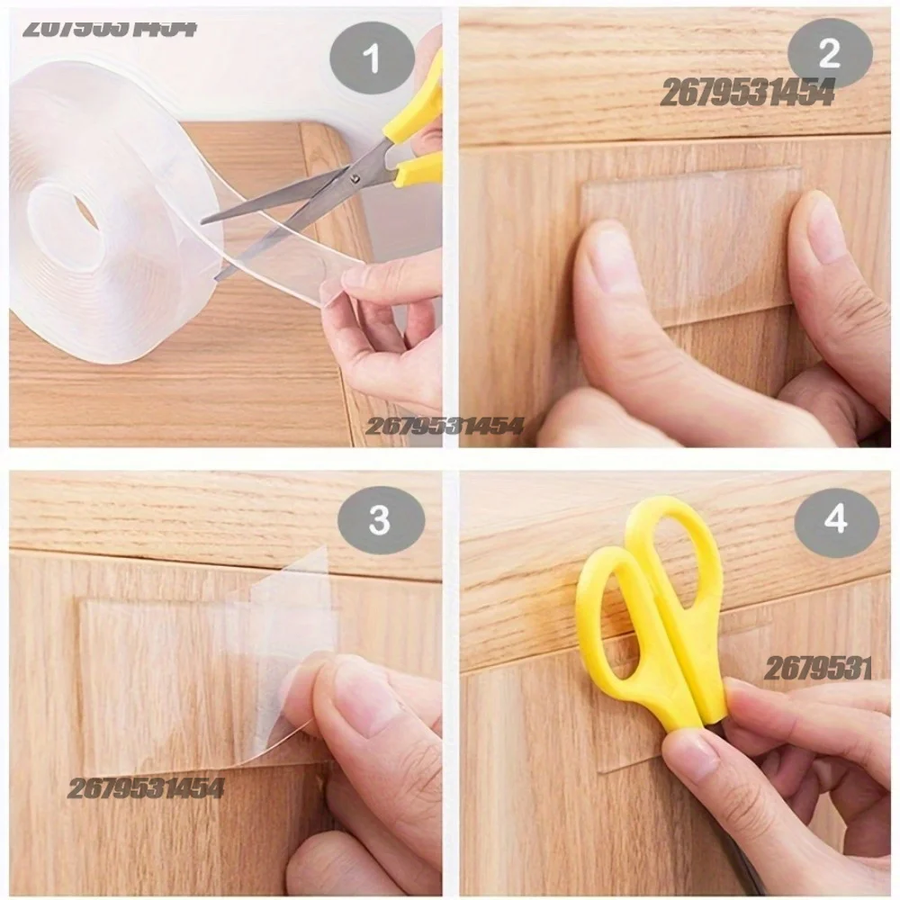 Double-sided Nano Tape 3/5m Nano Tape Double-Sided Adhesive Tape Traceless Waterproof Tape for Bathroom Kitchen Sink Tape view 4