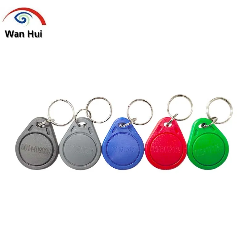 5/10Pcs EM4100 125khz RFID Tag TK4100 Chip Key Fob Keychain Token Ring Llaveros Llavero Porta Key Read-Only Plastic Waterproof