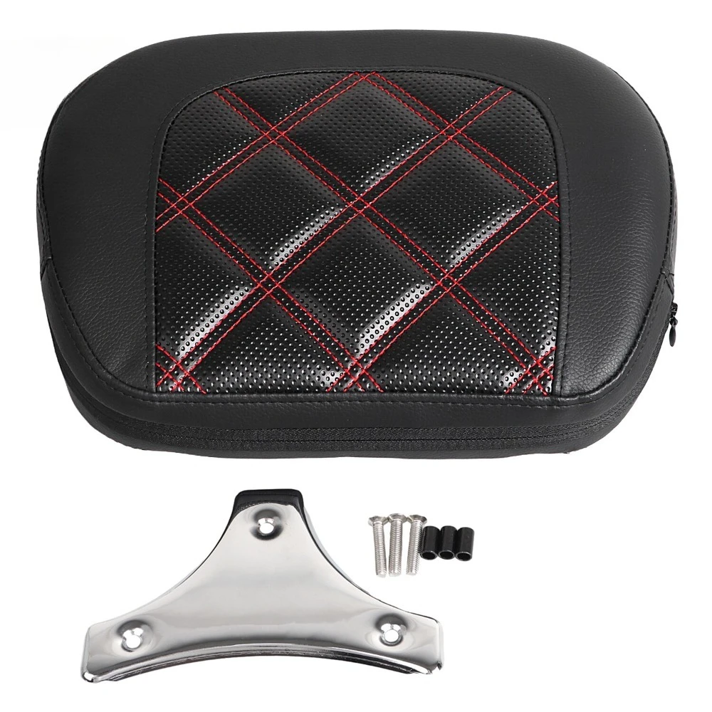 For Harley-Davidson Glide Modified Backpack Backrest Cushion with Electroplated Bracket Brand New