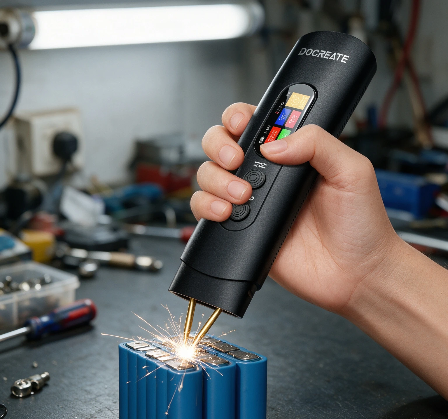 ポータブルハンドヘルドスポット溶接機-hu-10b-3360w-最大出力-800a-14インチカラースクリーンとデュアルモード安全保護機能付き
