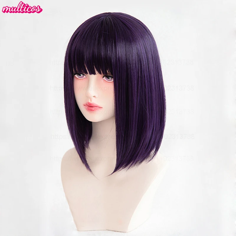 High Quality Anime Marin Kitagawa Kuroe Shizuku Cosplay Wig Short Dark Purple Heat Resistant Synthetic Hair Party Halloween Wigs