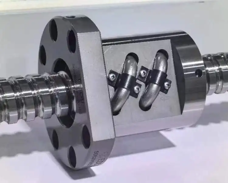 High Precision External Recirculating Ball Screws CNC Steel Ball Roller Screw Compact Design Solution Lead Screw Nut Bearing