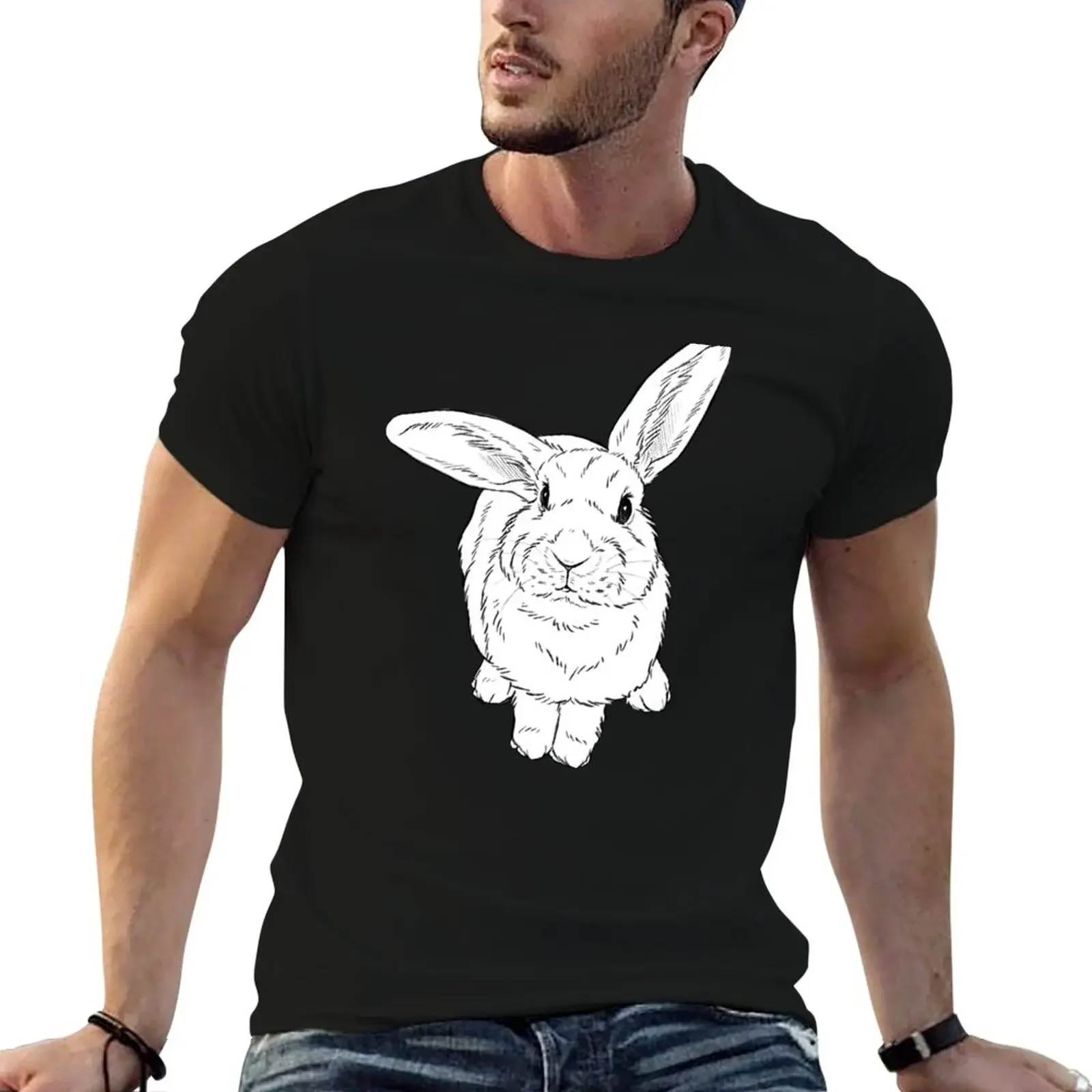 Wonky rabbit T-Shirt vintage funny costumes luxury clothing labubu blue lock mens workout shirts