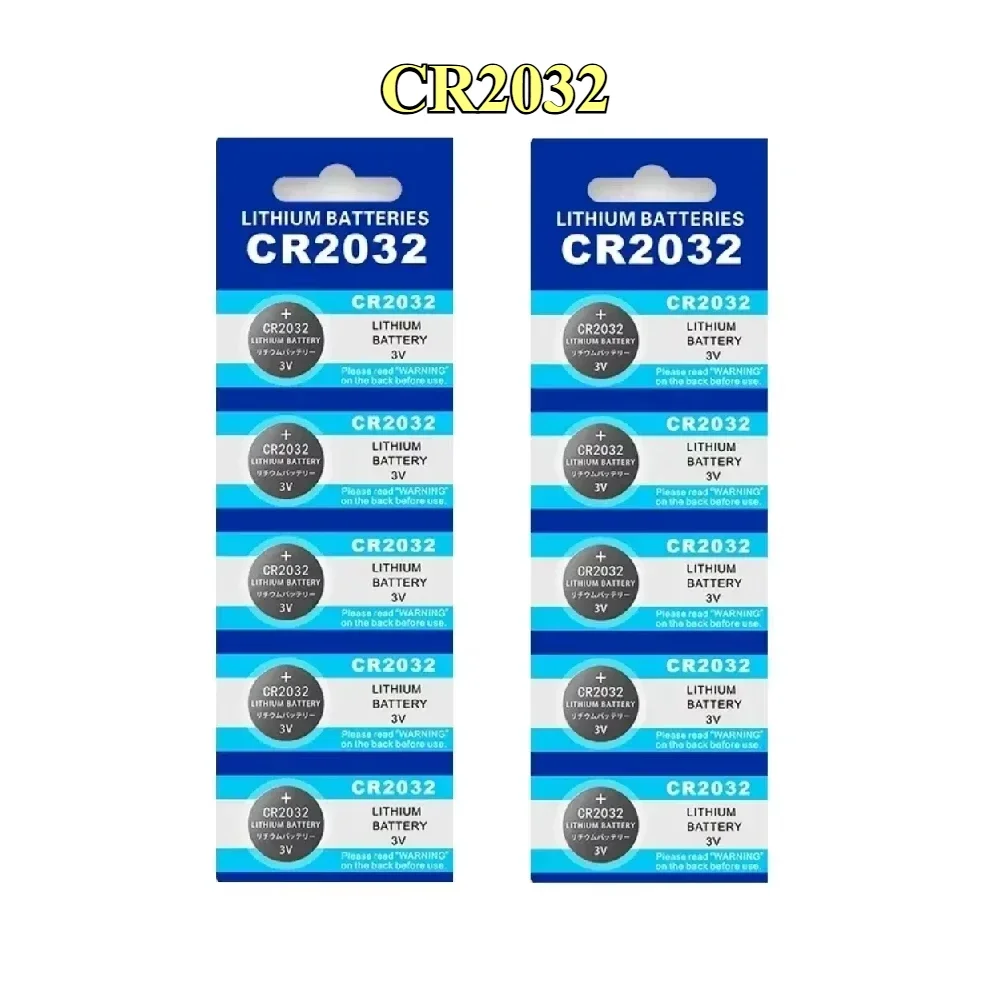 

10-60PCS CR2032 CR 2032 DL2032 Button Battery 3V Lithium Battery For Watch Toy Calculator Car Remote Control Button Coin Cell