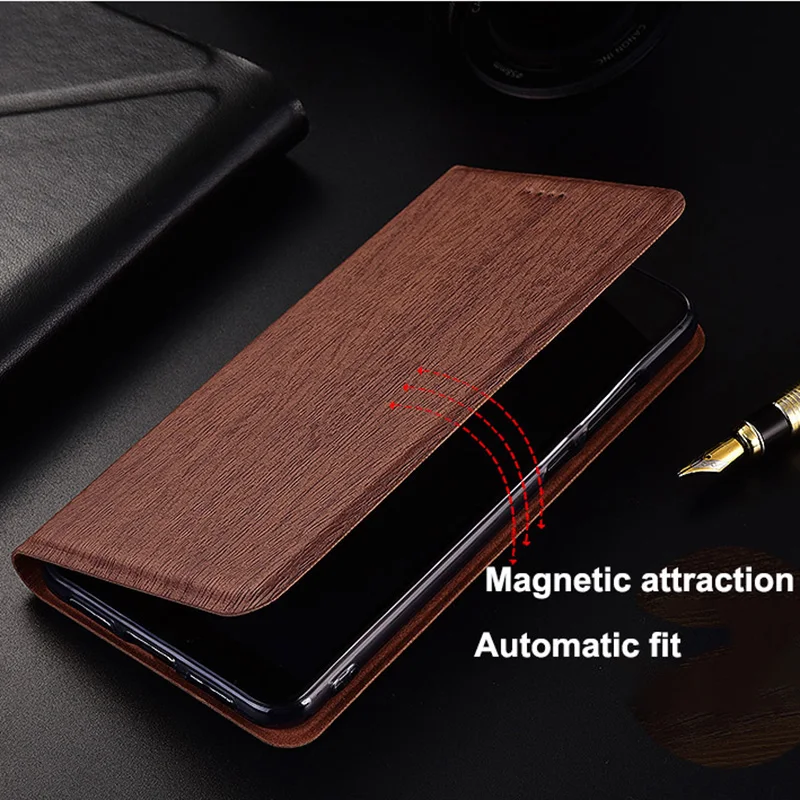 Wood Veins Leather Case Cover for XiaoMi Mi Max 2 3 Mix 2 2s 3 4 Magnetic Flip Protective Shell