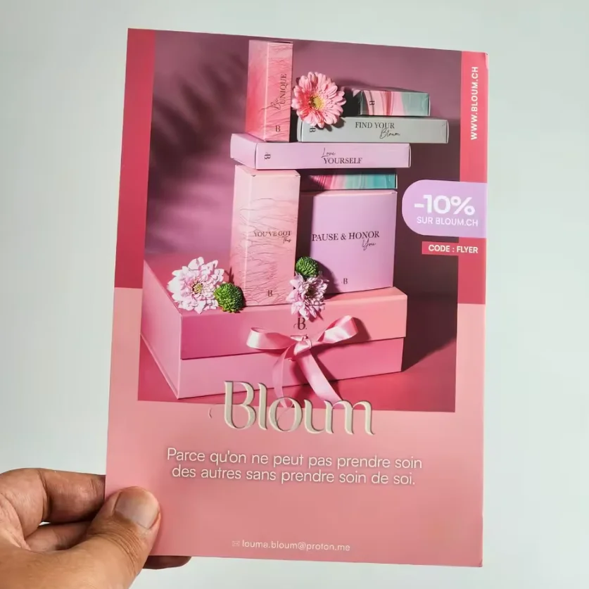 100/200pcs Customized A5 A6 flyers, 157gms paper posters, color advertising flyers, double-sided printing services